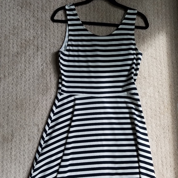 H&M Dresses & Skirts - H&M Skater Dress, Navy/White